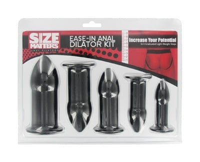 Ease-In Anal Dilator Kit Black > Anal Range > Butt Plug Kits