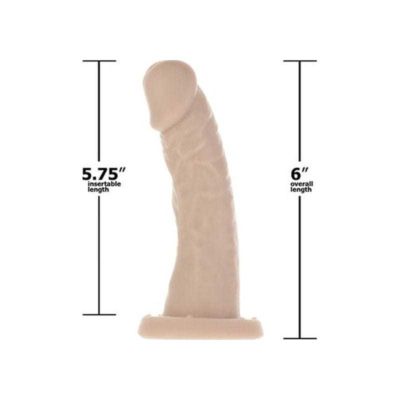 Edward 6 Inch Beige Dong Dildo for G-Spot Stimulation Dongs Realistic