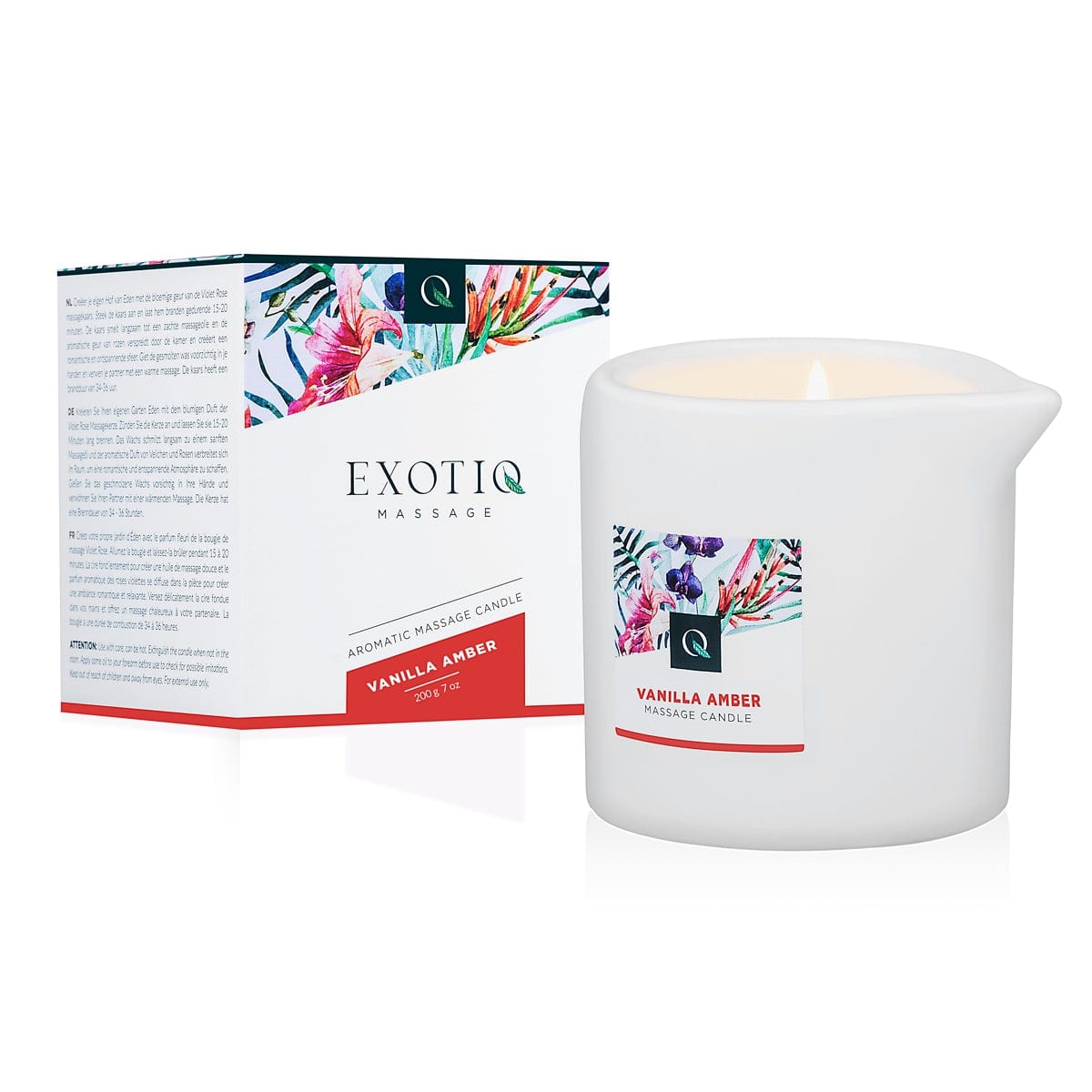 Exotiq Massage Candle Vanilla Amber 200g Adult Massage Oil > Candles > Massage Main image