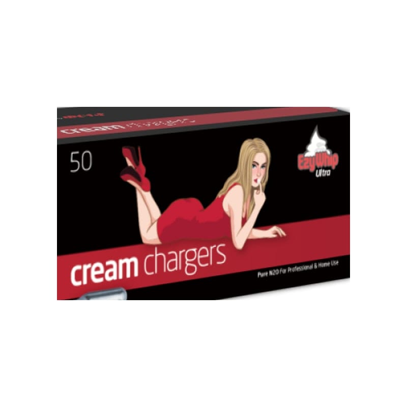Ezywhip Ultra Cream N2O Chargers 8g 50 Pack – Linde-Sourced Nitrous Oxide Whipping Chargers > Novelties > Party Supplies Main image