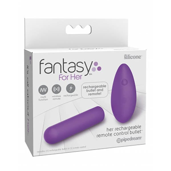 Fantasy For Her Remote Control Bullet - Purple 3 Inch > Vibrators > Mini Vibrators Main image