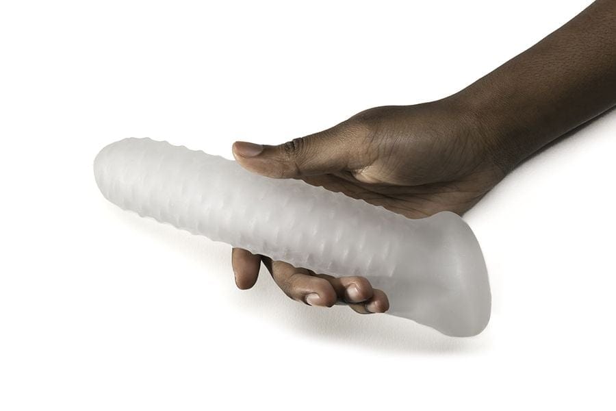 Fat Boy Checker Plate Sheath 7.5 Inch – Textured Sheath Enhancing Girth by 0.7 Inch Clear > Sex Toys For Men > Penis Sleeves