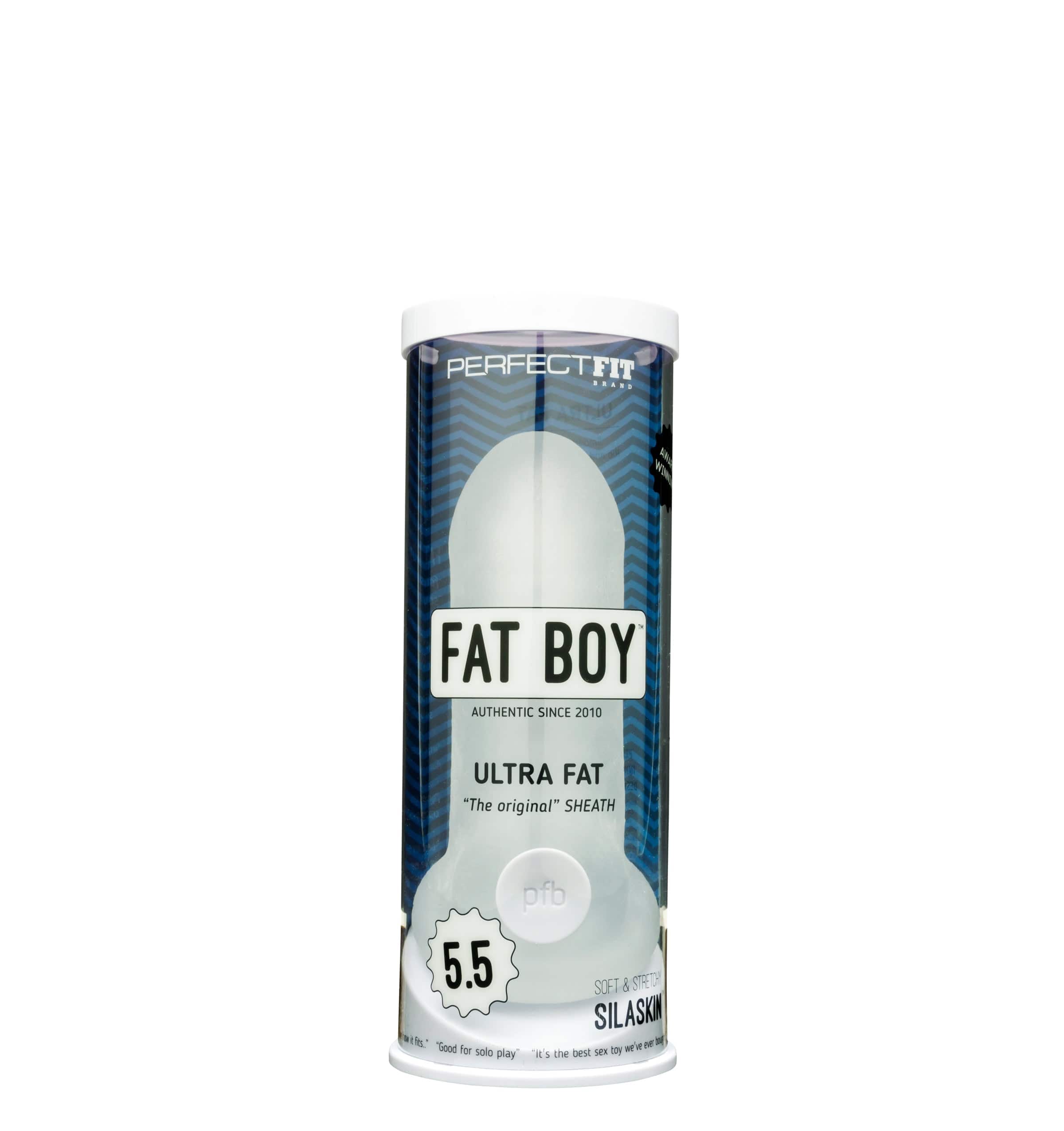 Fat Boy Original Ultra Fat Sheath 5.5in - Adds 1 Inch of Girth Clear SLEEVES