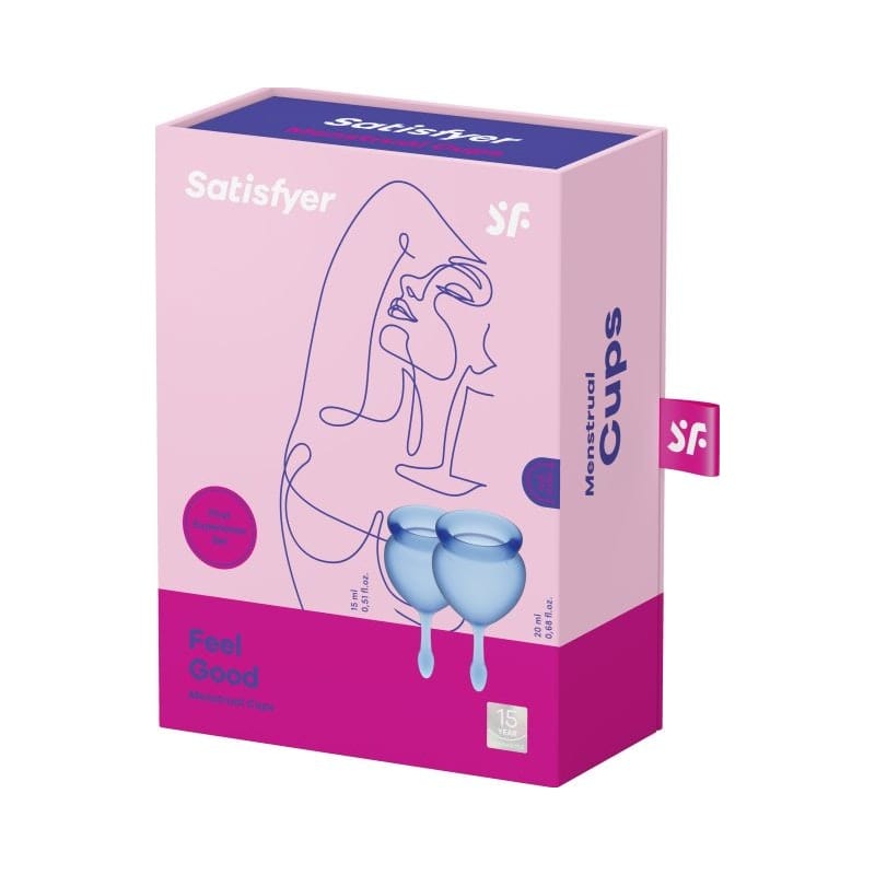 Feel Good Menstrual Cup Dark Blue 2pcs Personal Care