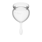 Feel Good Menstrual Cup Set Transparent 2 Piece Medical Grade Silicone > Essentials > Menstrual Products