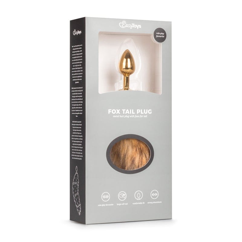 Fox Tail No 1 Gold Plug > Anal Range > Tail Butt Plugs