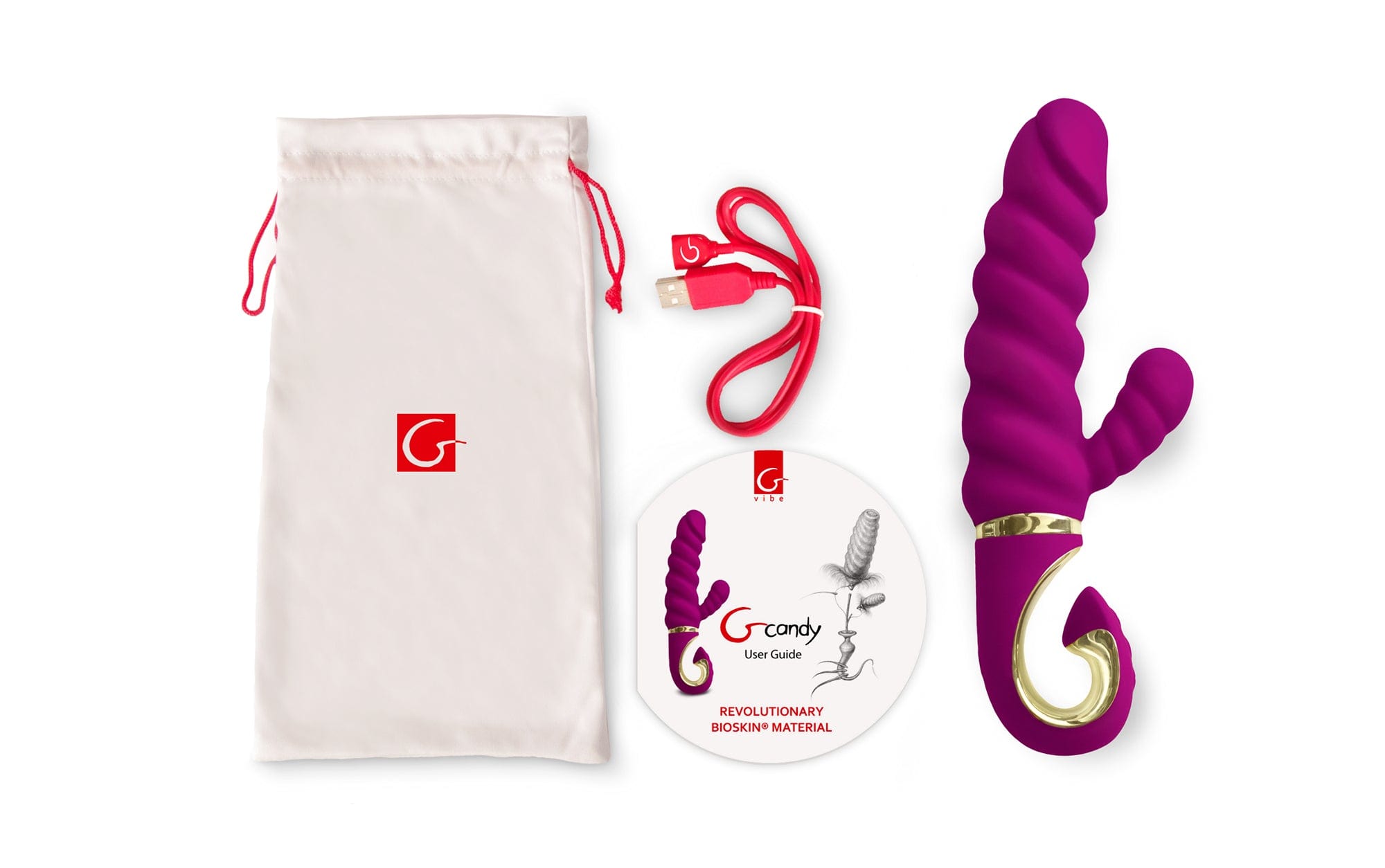 Gcandy Raspberry Dual Motor Vibrator Waterproof 4 Inch > Vibrators > Ladies > Rabbit