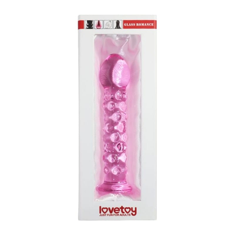 Glass Romance 2 Pink 7 Inch Luxury Glass Dildo – Temperature Play Sensation Toy > Glass > Dildos