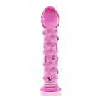 Glass Romance 2 Pink 7 Inch Luxury Glass Dildo – Temperature Play Sensation Toy > Glass > Dildos