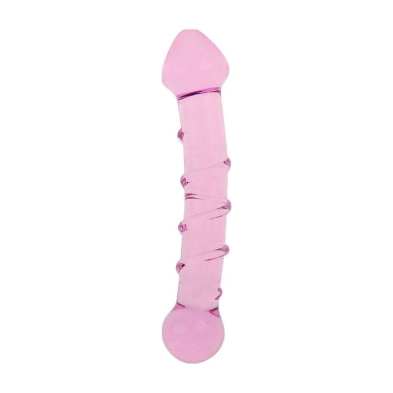 Glass Romance 5 Pink 7in Luxury Glass Dildo 7 Inches > Glass > Dildos Main image
