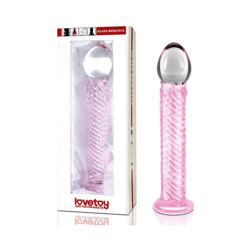 Glass Romance 7 Pink 7.5in Luxury Glass Dildo > Glass > Dildos Main image