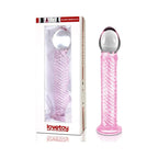 Glass Romance 7 Pink 7.5in Luxury Glass Dildo > Glass > Dildos