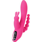 JOS Spanky Triple Stimulator 21CM Soft Silicone Vibrator > Vibrators > Ladies > Rabbit Multi