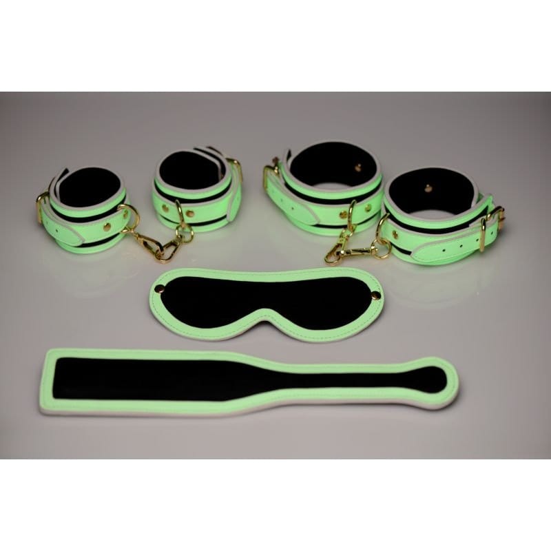 Kink In The Dark Glowing Bondage Set Fluorescent Green Secondary image