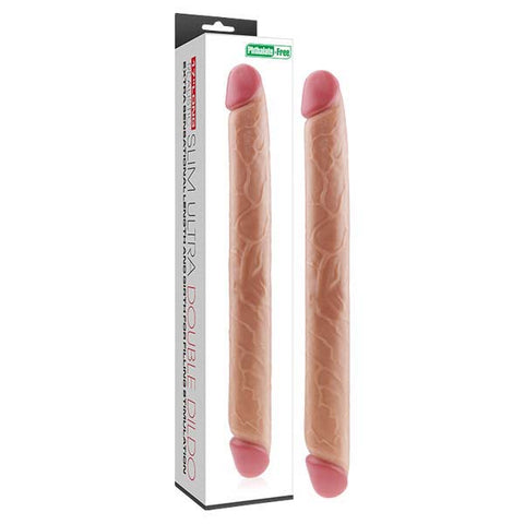 Slim Ultra Double Dildo 43 Centimeter 17 Inch Double Dong Flesh Double Dongs