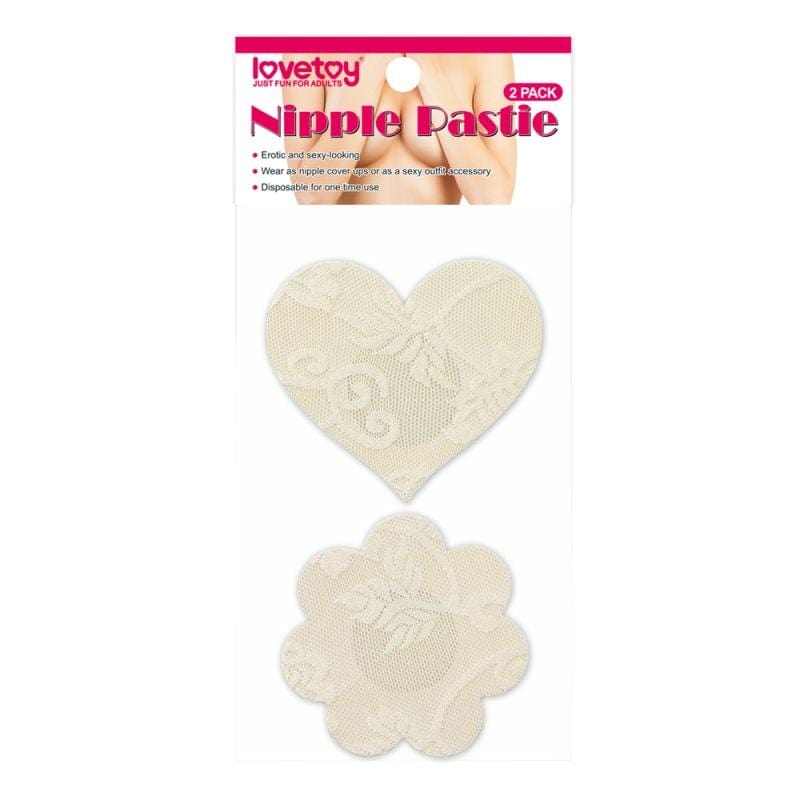 Lace Heart and Flower Nipple Pasties Twin Pack > Clothes > Pasties