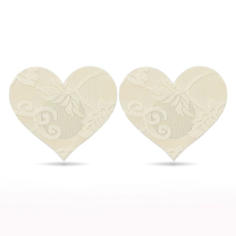 Lace Heart and Flower Nipple Pasties Twin Pack > Clothes > Pasties