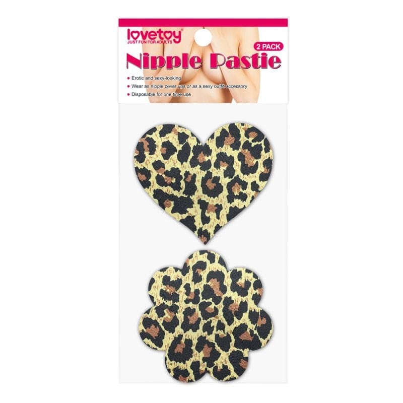 Leopard Print Nipple Pasties Twin Pack – Adhesive Fashion Accessories > Clothes > Pasties