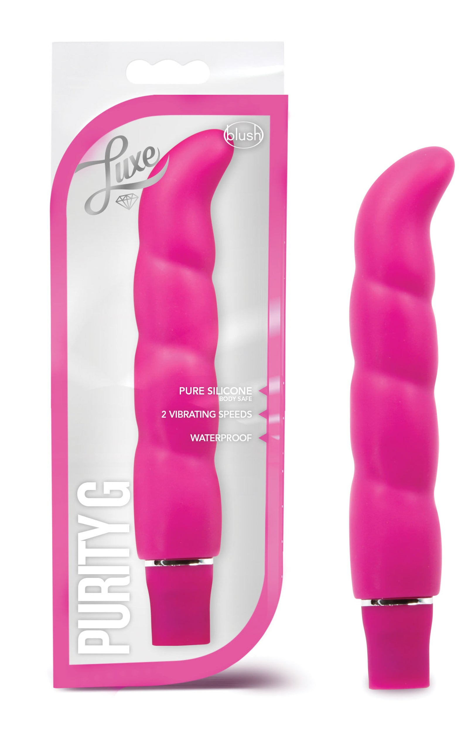 Luxe Purity G Pink 6.25 Inch Vibrating G Spot Toy > Sex Toys For Ladies > G-Spot Vibrators Main image