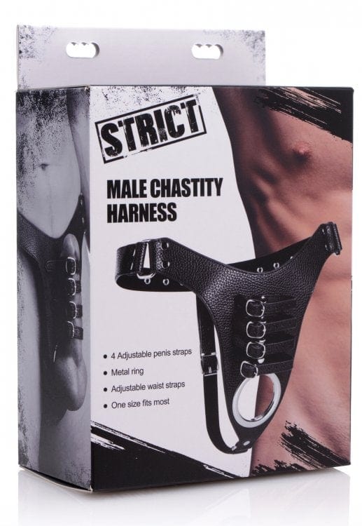 Male Chastity Harness BDSM Restraint Device Adjustable Control Harness > Bondage Gear > Male Chastity