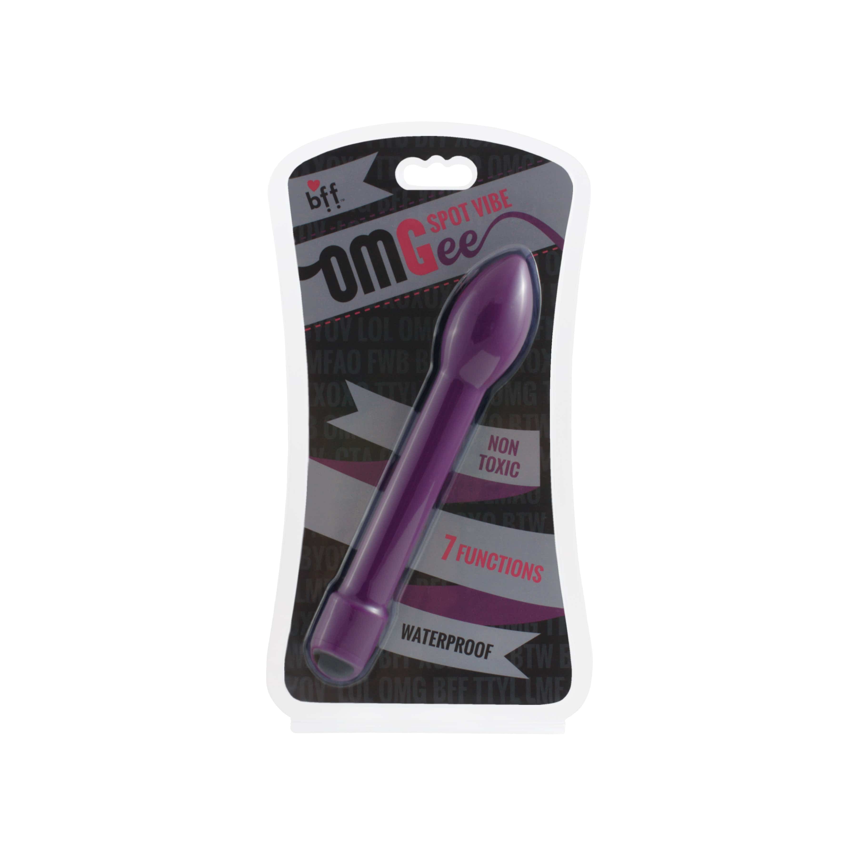 OMGee Spot Vibe (Purple) – Luxury Tapered Vibrator with Silky-Soft PU Coating Secondary image