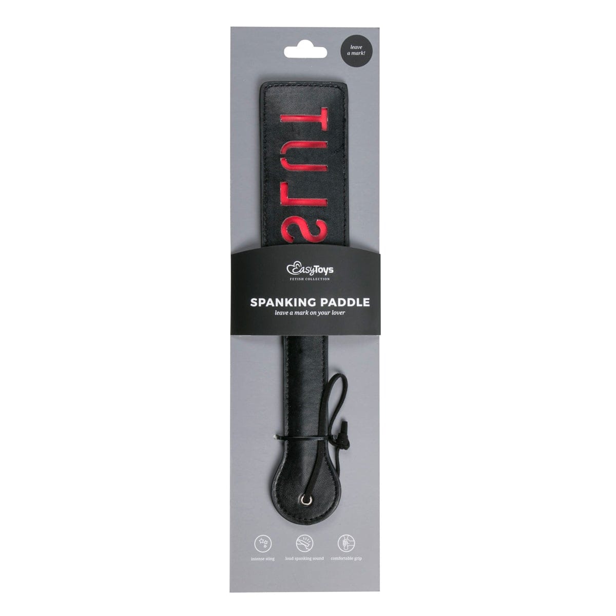 Paddle Slut Black Paddle – Comfortable and Effective Intimate Toy with Red Inscription > Bondage Gear > Paddles