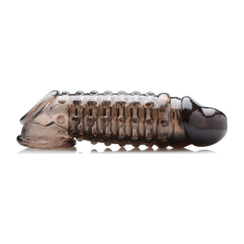 Penis Enhancer Sleeve 1.5in Smoke for Extra Length and Girth SLEEVES