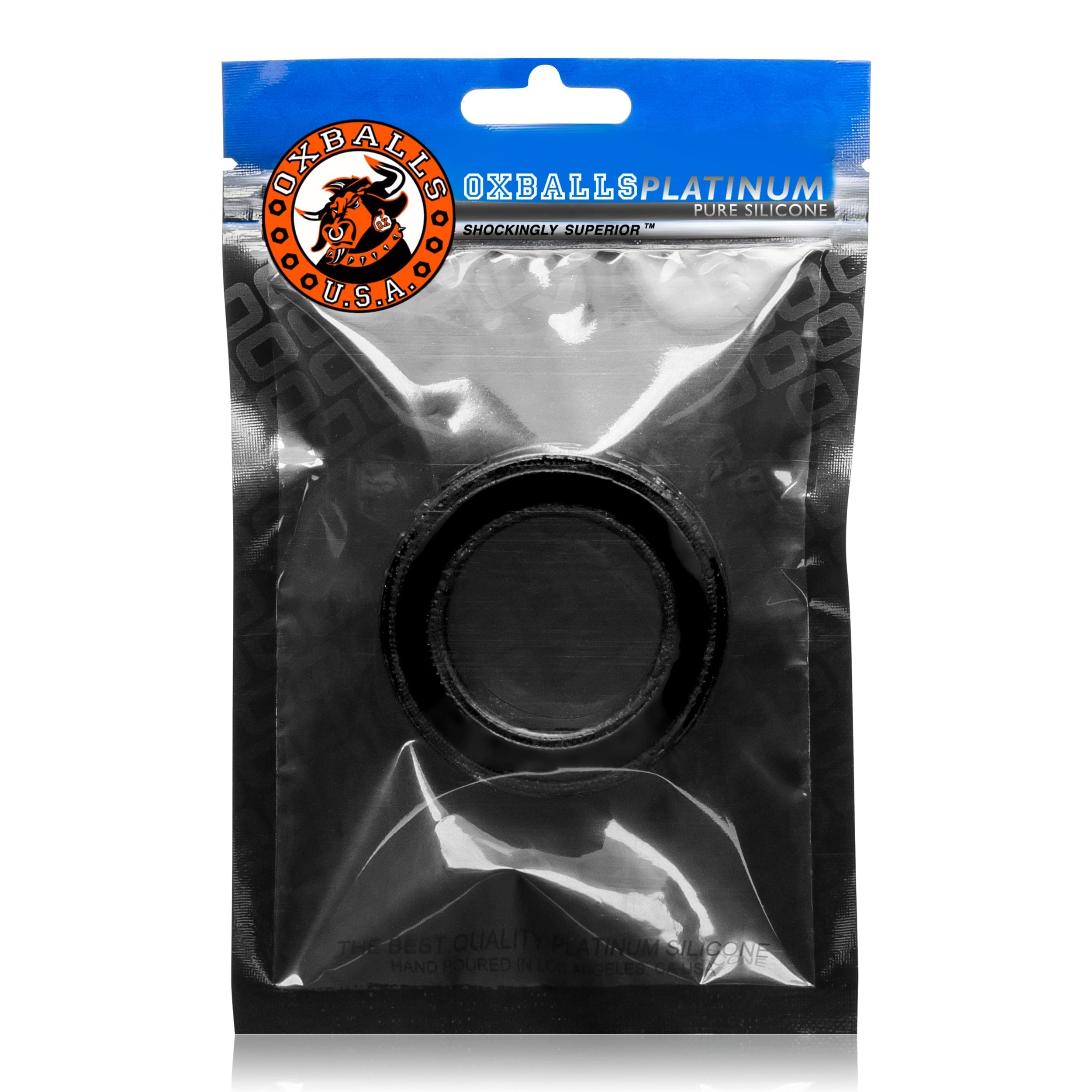 Oxballs Pig Ring (Black) – Silicone Cockring 1.5 Inch Inside Diameter Secondary image