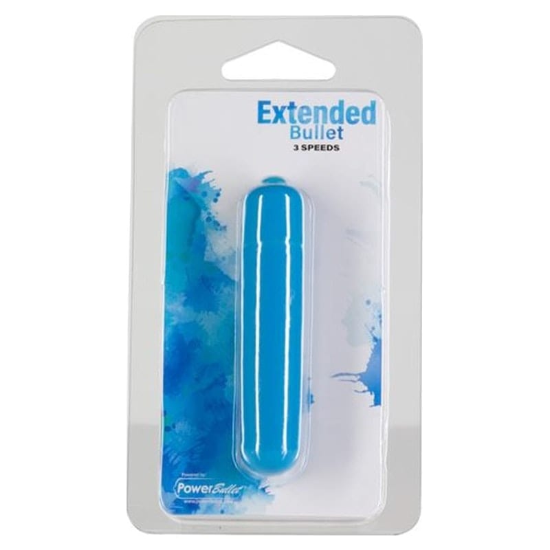 Power Bullet Extended 9cm 3 Speed Teal Vibrator Secondary image