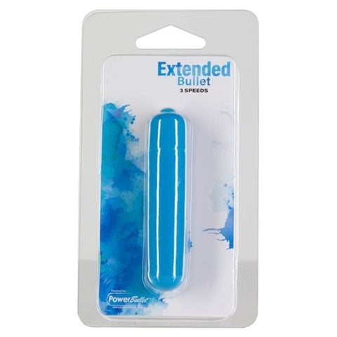 Power Bullet Extended 9cm 3 Speed Teal Vibrator BULLETS
