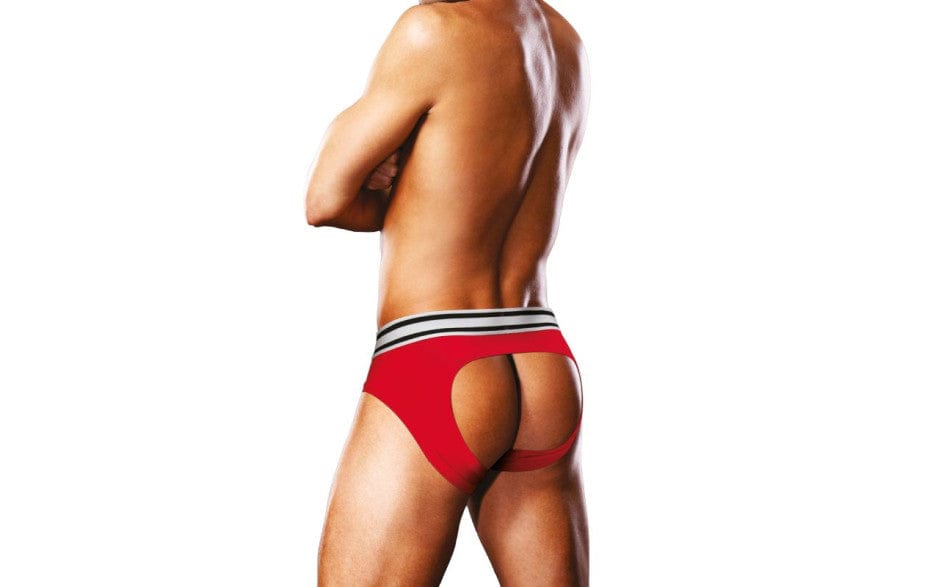 Prowler Open Back Brief White/Red > Clothes > Open Back Underwear