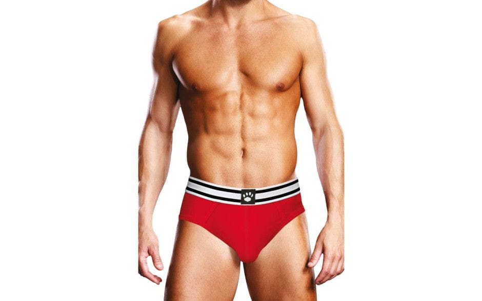 Prowler Open Back Brief White/Red > Clothes > Open Back Underwear