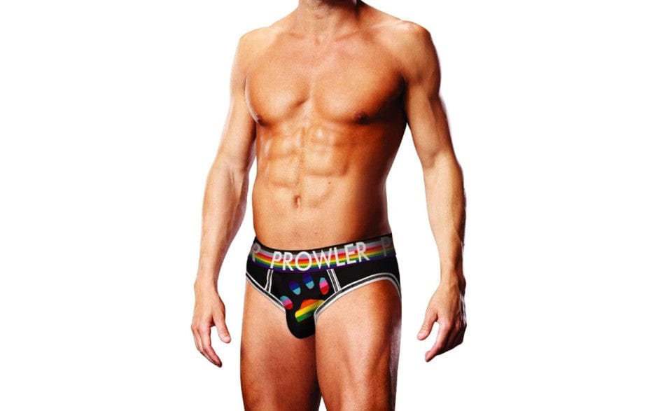 Prowler Oversized Paw Open Back Brief Black > Clothes > Open Back Underwear Main image