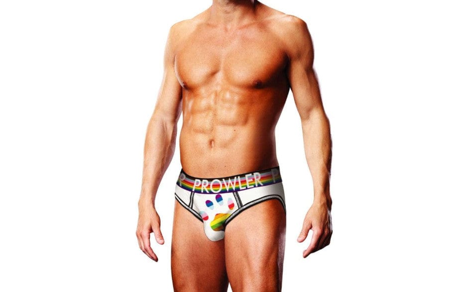 Prowler Oversized Paw Open Back Brief White > Clothes > Open Back Underwear Main image