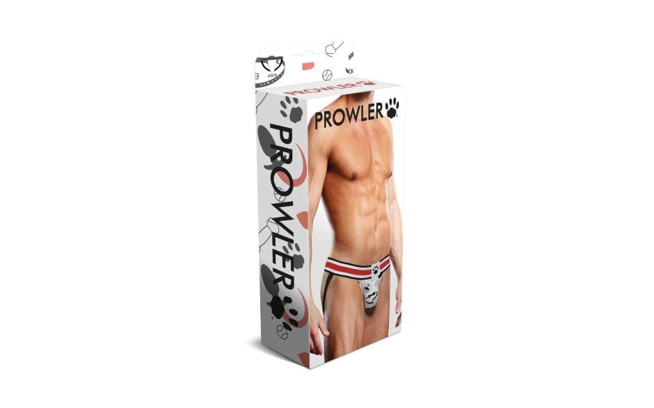 Prowler Puppie Print Jockstrap – Printed White Pouch and Straps Jockstrap Secondary image
