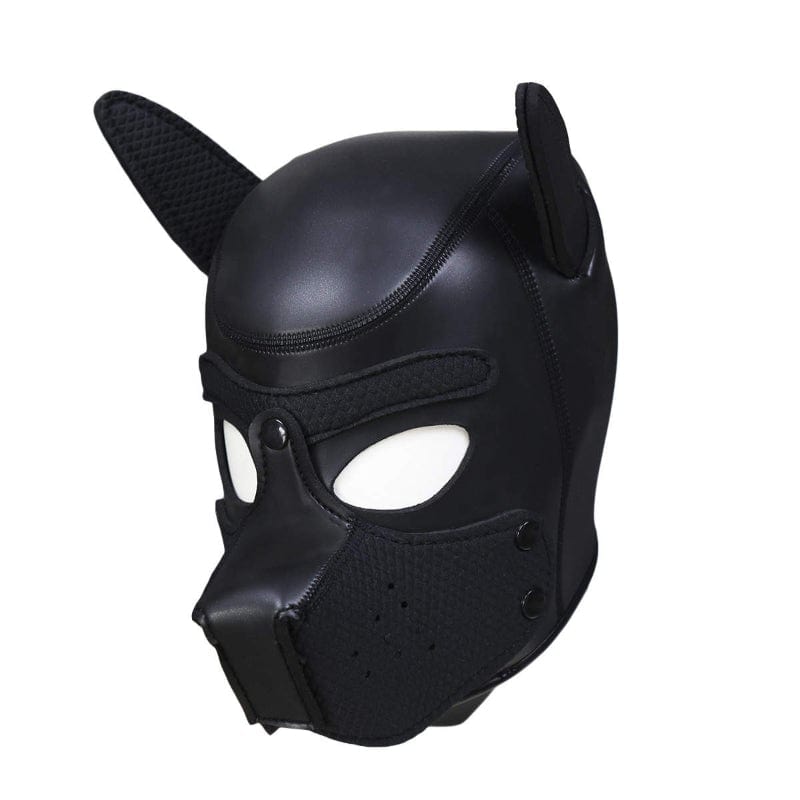 Puppy Play Mask (Black) – Neoprene Rubber Erotic Clothing Mask Masks