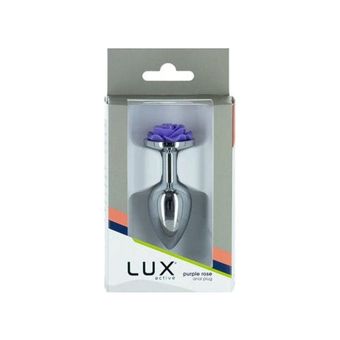 Purple Rose 3 Inch Metal Butt Plug for Enhanced Pleasure > Anal Range > Jewel Butt Plugs