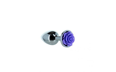 Purple Rose 3 Inch Metal Butt Plug for Enhanced Pleasure > Anal Range > Jewel Butt Plugs