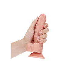 REALROCK Realistic Regular Curved Dong with Balls - 18 cm (7'') Dong