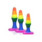 Rainbow Ready Anal Trainer Set – Premium Silicone, Multisize Anal Toys > Anal Range > Butt Plug Kits