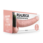 Realrock Vibrating Hollow Strapon with Balls 23cm 9" Inch > Dildos > Hollow Strap Ons