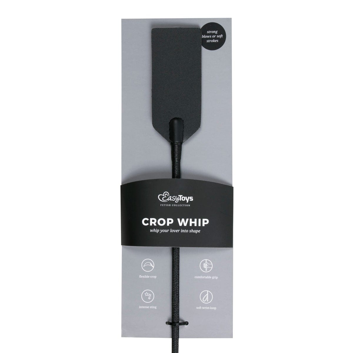 Rectangle Crop in Black - High Quality > Bondage Gear > Crops