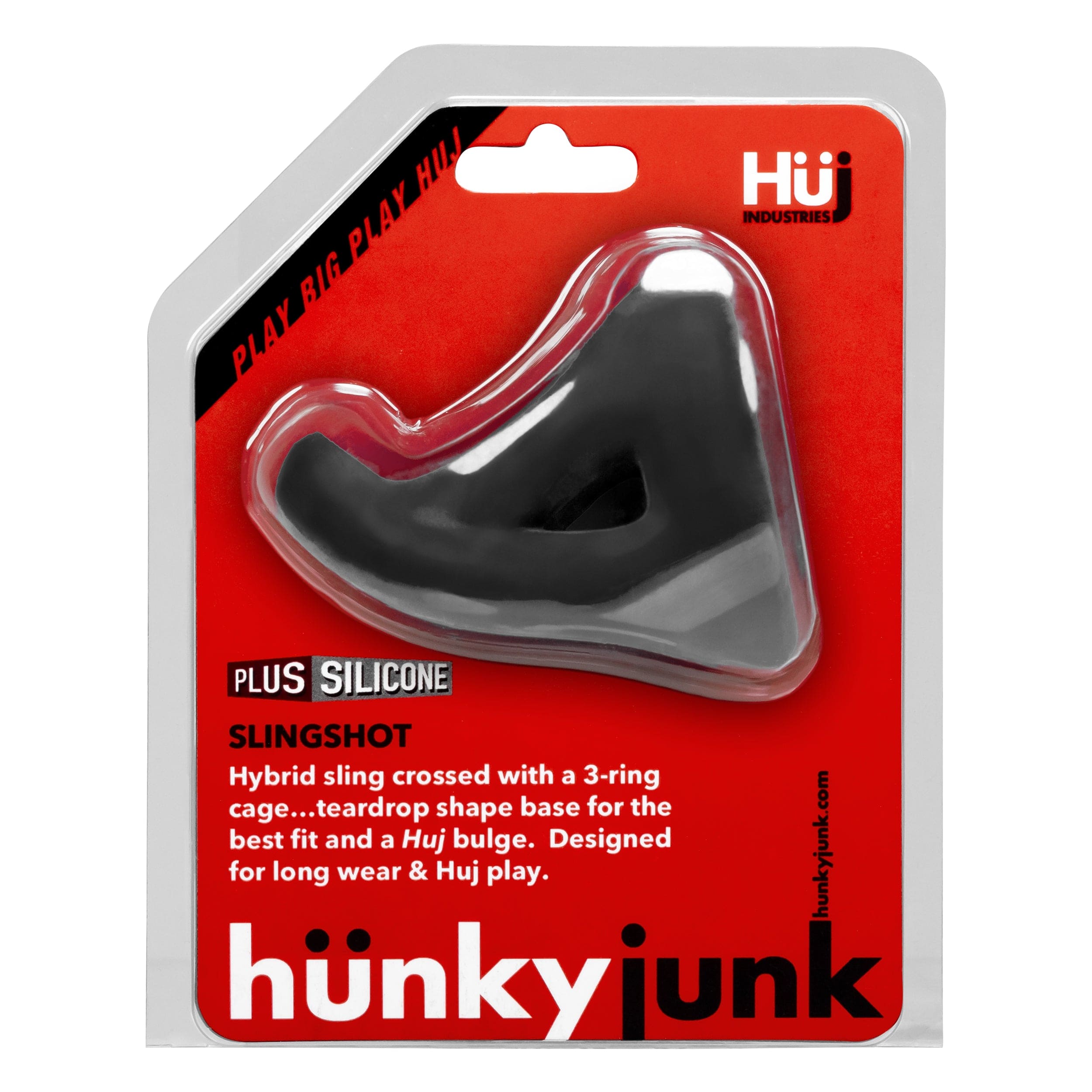 Hunkyjunk Tar Slingshot 3-Ring Teardrop Sling – Hybrid Cocksling > Cock Ring > Sling