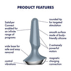 Satisfyer Plug-ilicious 2 Ice Blue - Vibrating Plug > Anal Range > Vibrating Butt Plugs