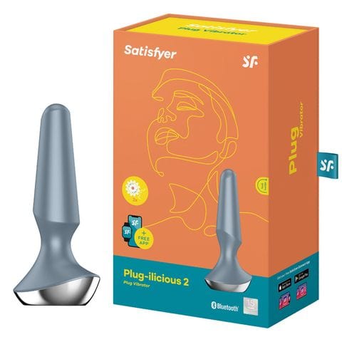 Satisfyer Plug-ilicious 2 Ice Blue - Vibrating Plug Secondary image