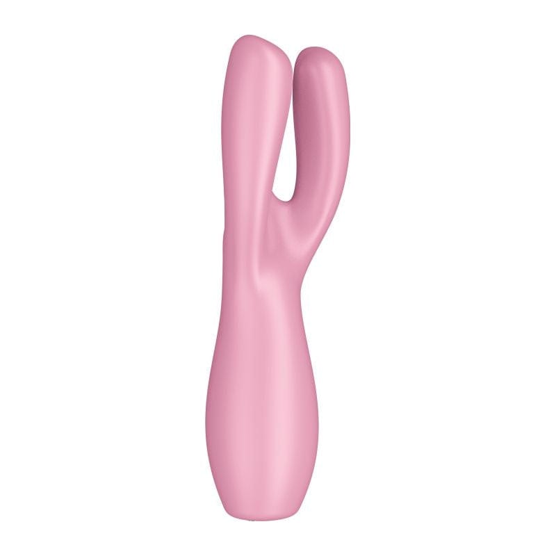Satisfyer Threesome 3 Layon Vibrator Pink 8.5 Inches Secondary image
