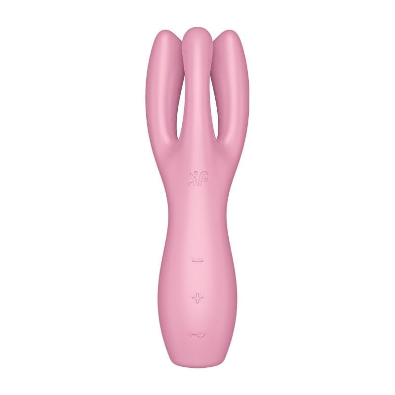 Satisfyer Threesome 3 Layon Vibrator Pink 8.5 Inches > Vibrators > Vibrating Pads Main image