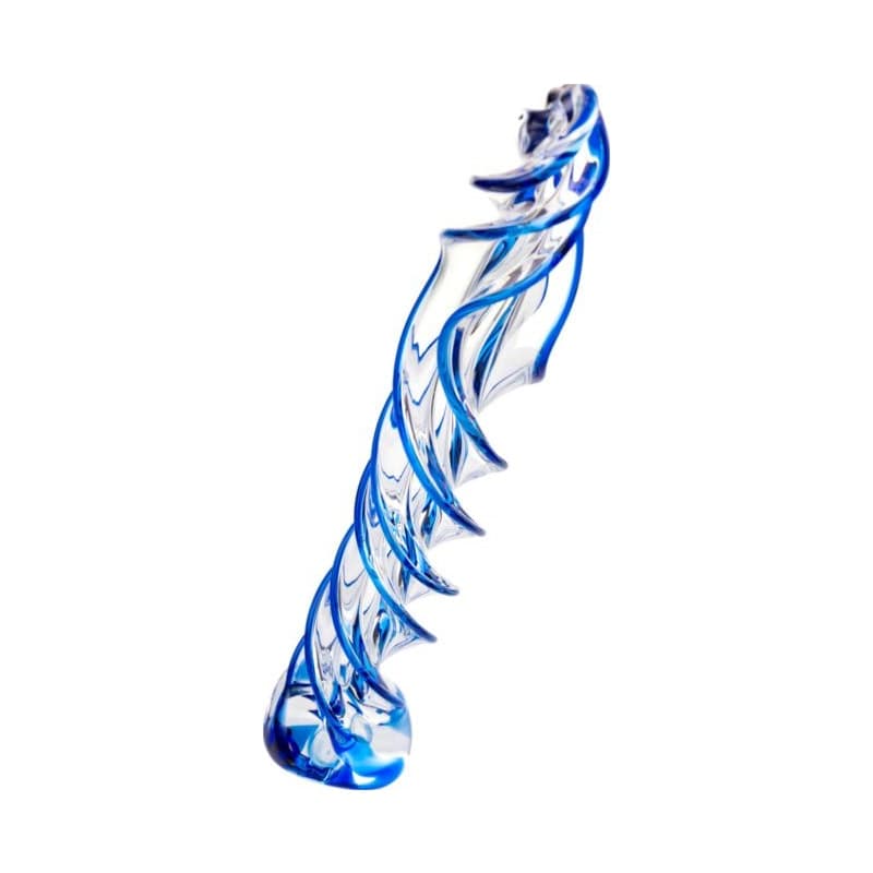 Sexus Glass Dildo Blue Helix 18.7 Centimeters > Glass > Dildos