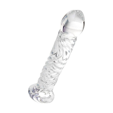 Sexus Glass Dildo Clear 16 Centimeters Body Safe DONGS Glass