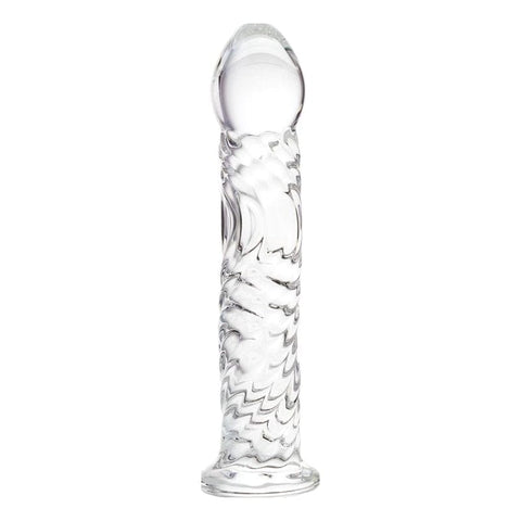 Sexus Glass Dildo Clear 16 Centimeters Body Safe DONGS Glass